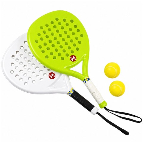 LEAN Toys Zestaw Sportowy Do Gry W Tenisa Plażowego Ogrodowego Paletki Piłki Piankowe