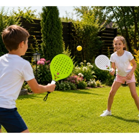 LEAN Toys Zestaw Sportowy Do Gry W Tenisa Plażowego Ogrodowego Paletki Piłki Piankowe