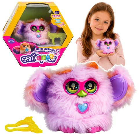 LEAN Toys Zwierzak Interaktywny Stworek Genie Pets Światła Dźwięk Zawieszka Fioletowy
