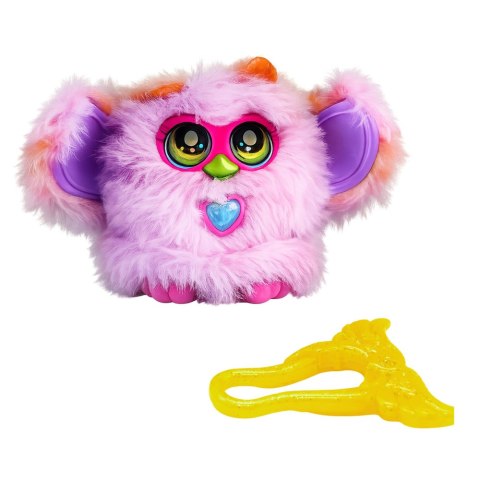 LEAN Toys Zwierzak Interaktywny Stworek Genie Pets Światła Dźwięk Zawieszka Fioletowy