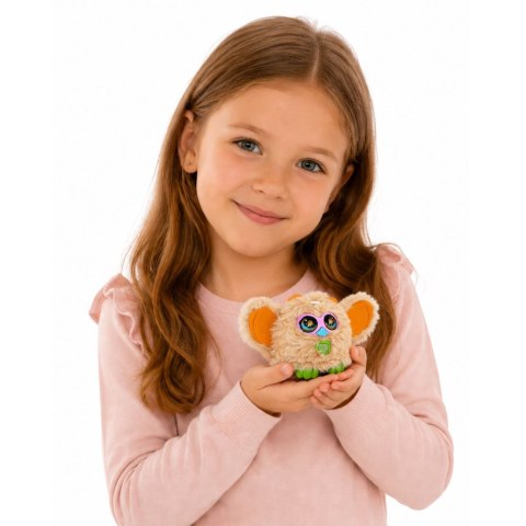 LEAN Toys Zwierzak Interaktywny Stworek Genie Pets Światła Dźwięki Zawieszka Beżowy