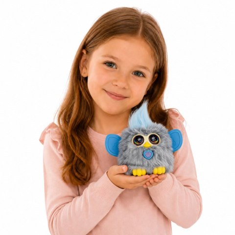 LEAN Toys Zwierzak Interaktywny Stworek Genie Pets Światła Dźwięki Zawieszka Szary