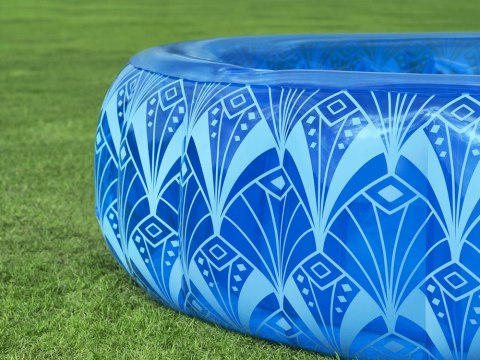 Bestway Bestway Dmuchany basen BOHEMIAN BLUE + 2 uchwyty na kubek 168x53cm 54479