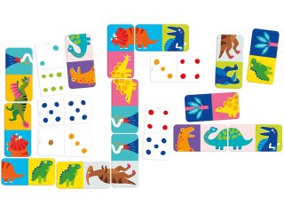 CzuCzu CzuCzu Gra układanka Domino Dinozaury 28ele ZA4222