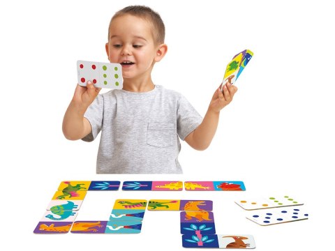 CzuCzu CzuCzu Gra układanka Domino Dinozaury 28ele ZA4222