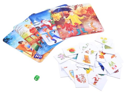 Jawa Jawa Edukacyjna gra dla przedszkolaków 4 PORY ROKU układanka memory GR0385