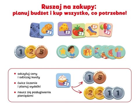 Kapitan Nauka Kapitan Nauka Gra edukacyjna W sklepie - baw się w zakupy i ćwicz liczenie GR0820