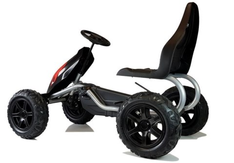 LEAN CARS Gokart na Pedały B012 Pompowane Koła Czarny
