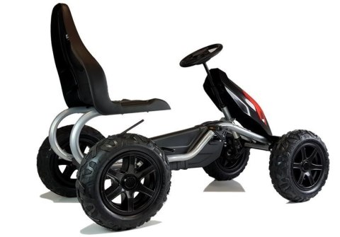 LEAN CARS Gokart na Pedały B012 Pompowane Koła Czarny