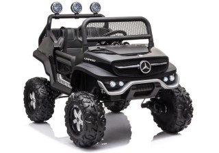 LEAN CARS Pojazd na Akumulator Mercedes Unimog S Czarny