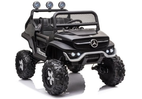 LEAN CARS Pojazd na Akumulator Mercedes Unimog S Czarny