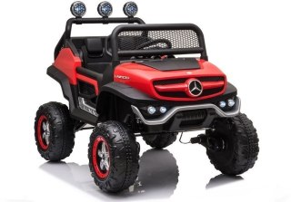 LEAN CARS Pojazd na Akumulator Mercedes Unimog S Czerwony