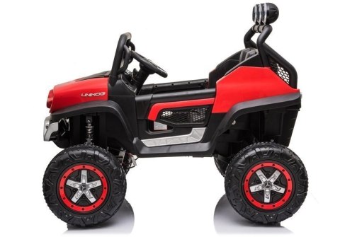LEAN CARS Pojazd na Akumulator Mercedes Unimog S Czerwony