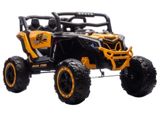 LEAN CARS Pojazd na akumulator M2 Żółty 4x4