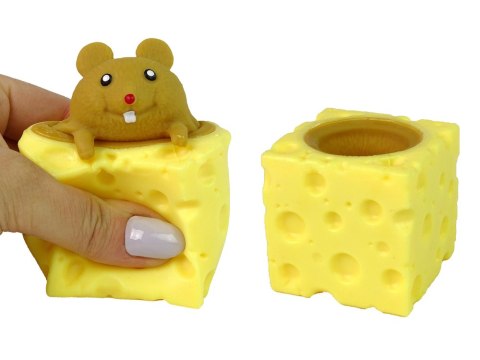 LEAN TOYS Mysz W Serze Gniotek Squishy Myszka Sensoryczna Pop It