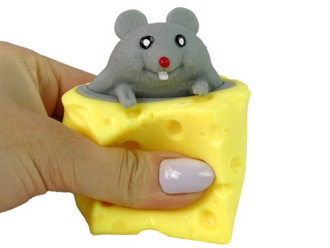 LEAN TOYS Mysz W Serze Gniotek Squishy Myszka Sensoryczna Pop It
