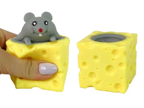 LEAN TOYS Mysz W Serze Gniotek Squishy Myszka Sensoryczna Pop It