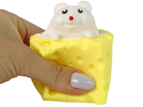 LEAN TOYS Mysz W Serze Gniotek Squishy Myszka Sensoryczna Pop It