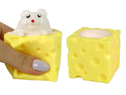 LEAN TOYS Mysz W Serze Gniotek Squishy Myszka Sensoryczna Pop It