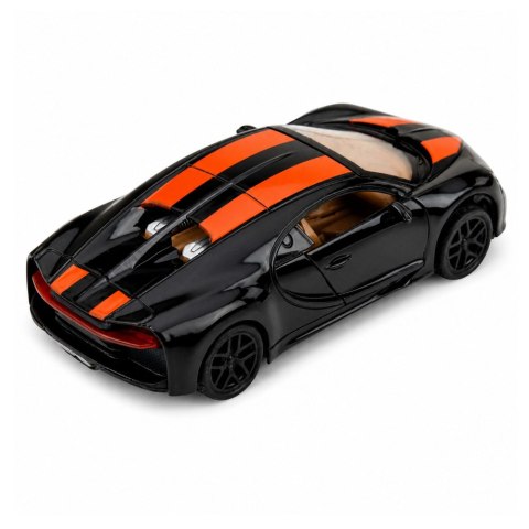 LEAN TOYS Samochód Autko Metalowe Sportowe Światła Dźwięk Napęd Pull-Back Czarny 1:32