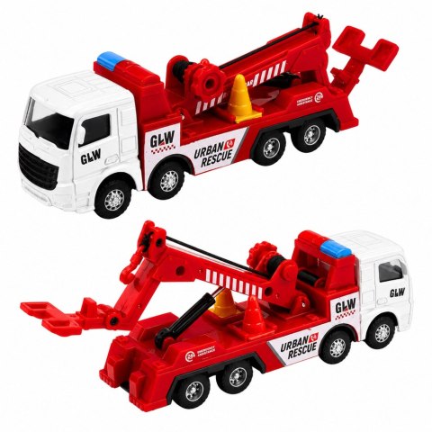 LEAN Toys Ciężarówka Z Wysięgnikiem Metalowa Kabina Hak Regulowany 1:55