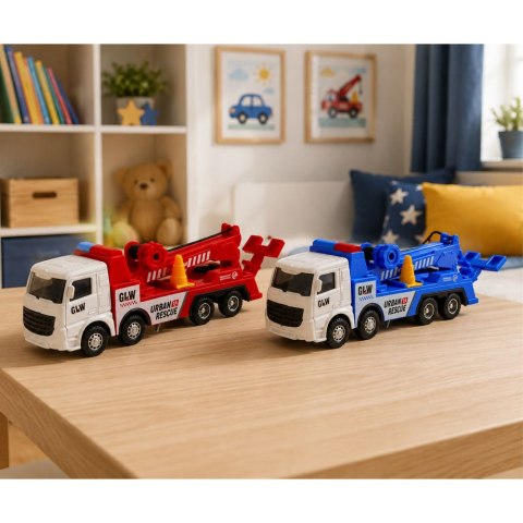 LEAN Toys Ciężarówka Z Wysięgnikiem Metalowa Kabina Hak Regulowany 1:55