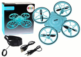 LEAN Toys Dron Zdalnie Sterowany Światła Niebieski