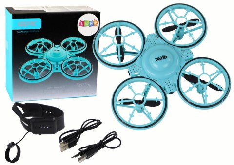 LEAN Toys Dron Zdalnie Sterowany Światła Niebieski