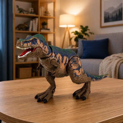 LEAN Toys Figurka Dinozaura T-Rex Tyranozaur Rex Realistyczny Ruchome Kończyny Dźwięk
