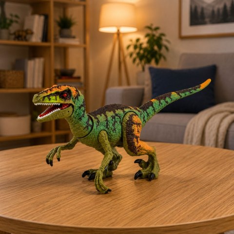 LEAN Toys Figurka Dinozaura Velociraptor Realistyczny Ruchome Kończyny Dźwięki
