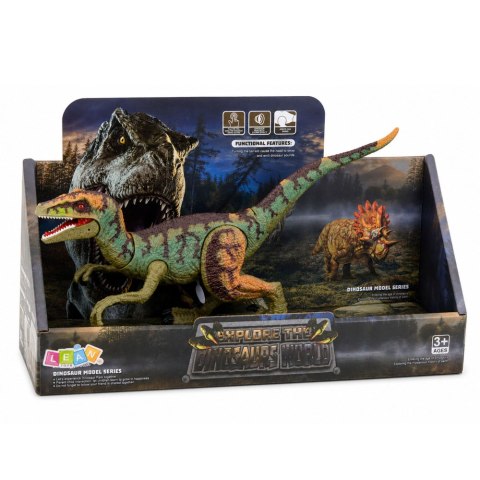 LEAN Toys Figurka Dinozaura Velociraptor Realistyczny Ruchome Kończyny Dźwięki