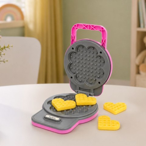 LEAN Toys Gofrownica Dla Dzieci Gofry Zmieniające Kolor Światła Dźwięki Różowa