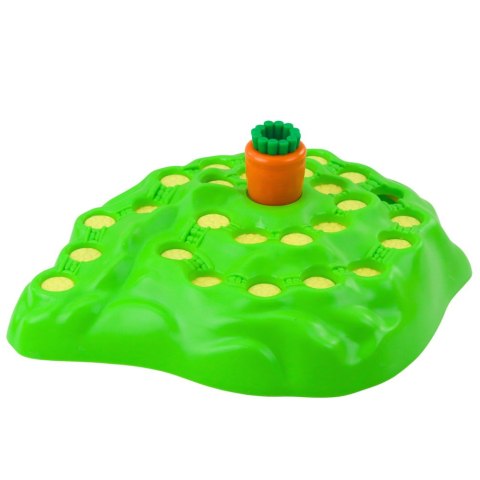 LEAN Toys Gra Rodzinna Króliki Funny Bunny Wyścig Po Marchew Karty