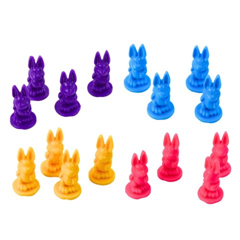 LEAN Toys Gra Rodzinna Króliki Funny Bunny Wyścig Po Marchew Karty