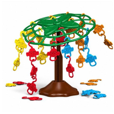 LEAN Toys Gra Zręcznościowa Rodzinna Balansujące Spadające Małpki Drzewko