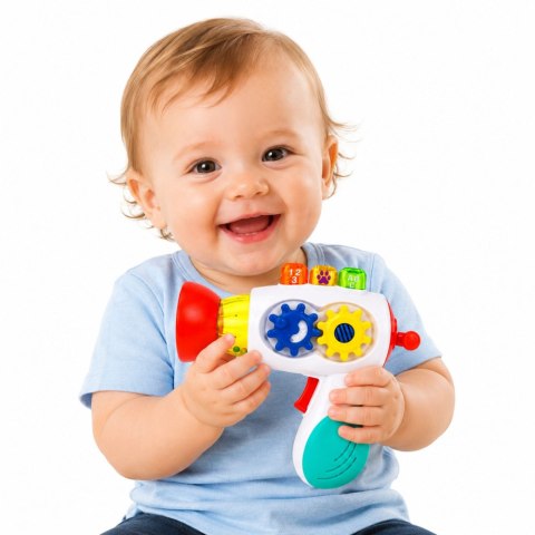 LEAN Toys Interaktywna Suszarka Dla Malucha Światła Dźwięki Koła Zębate Kuleczki