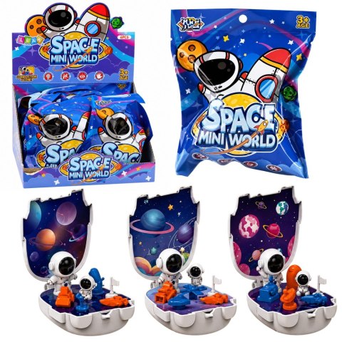 LEAN Toys Mini Baza Figurki Kosmonauta Zestaw Kosmiczny Planety Space Mini World