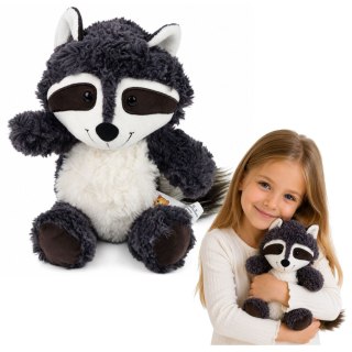 LEAN Toys Pluszowa Maskotka Przytulanka Zwierzątko Szop Biało Szary 25 cm