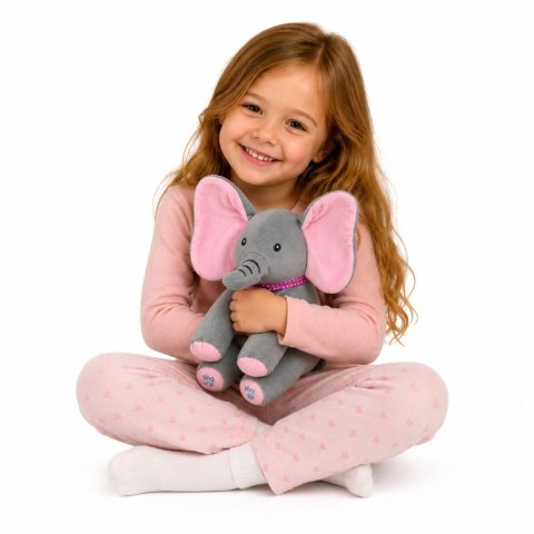 LEAN Toys Pluszowy Słonik Interaktywny Rusza Uszami Gra Melodie Zabawa W A Ku Ku