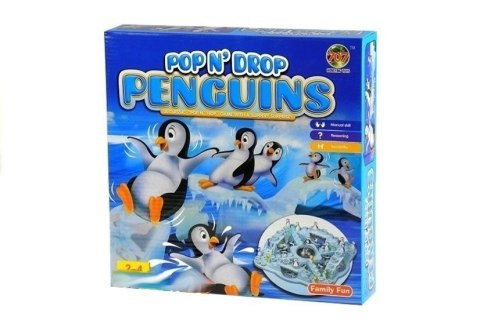 LEAN Toys Rodzinna Gra Chińczyk Pingwiny - Wyścig Pingwinów
