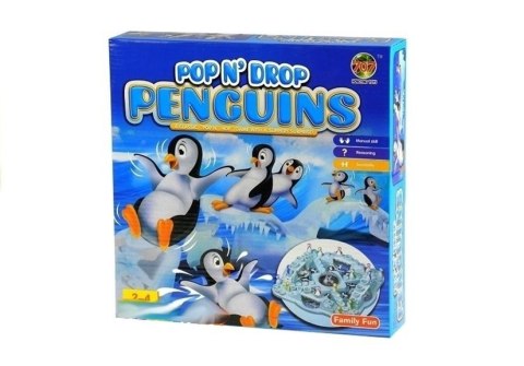 LEAN Toys Rodzinna Gra Chińczyk Pingwiny - Wyścig Pingwinów