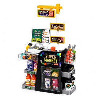LEAN Toys Supermarket Kasa Fiskalna Skaner Dystrybutor Napojów Światła Dźwięki 65 el.
