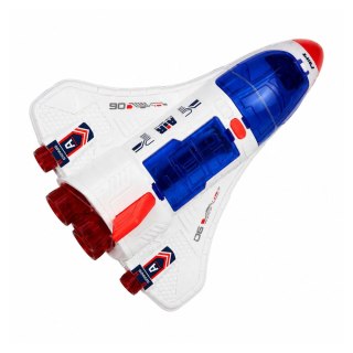 LEAN Toys Zestaw Kosmiczny Ufo Wahadłowiec Pojazd Badawczy Satelita Astronauci