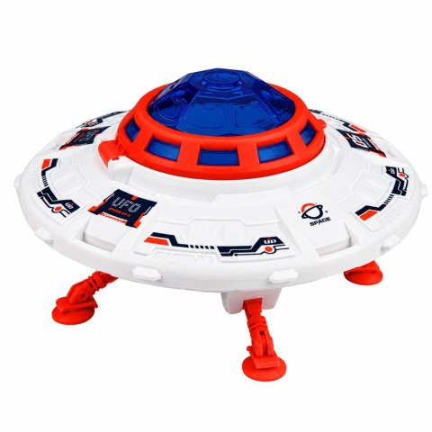 LEAN Toys Zestaw Kosmiczny Ufo Wahadłowiec Pojazd Badawczy Satelita Astronauci