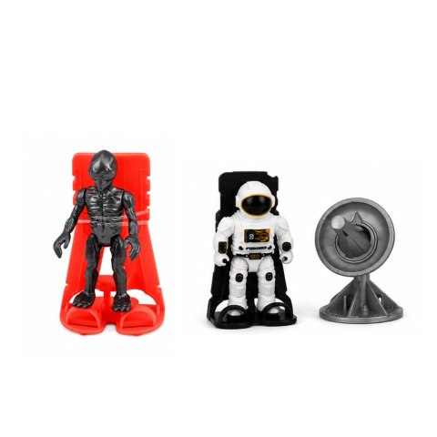LEAN Toys Zestaw Kosmiczny Ufo Wahadłowiec Pojazd Badawczy Satelita Astronauci