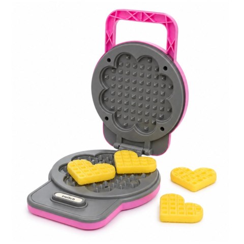 LEAN Toys Zestaw Kuchenny Gofrownica Mikser Wymienne Końcówki Światła Dźwięki Różowy