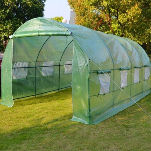 LEAN Tunel Foliowy Ogrodowy Szklarnia 4x2,5x2m Folia 10m² UV-4 Premium
