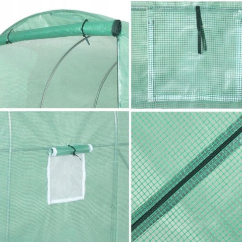 LEAN Tunel Foliowy Ogrodowy Szklarnia 4x2,5x2m Folia 10m² UV-4 Premium