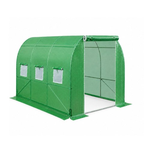 LEAN Tunel Ogrodowy Foliowy Szklarnia Na Warzywa Okna Zielony UV 3,5x2x2M 7M²