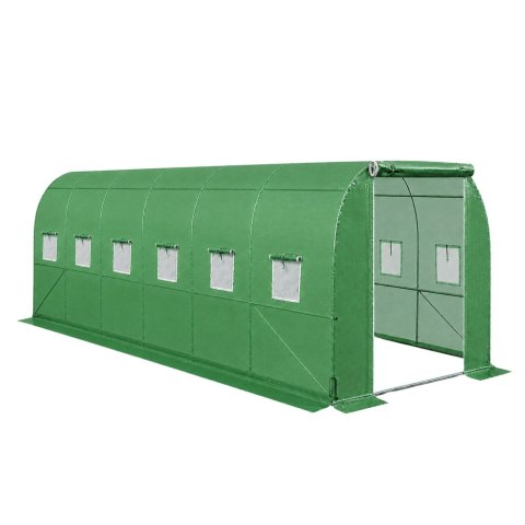LEAN Tunel Ogrodowy Foliowy Szklarnia Na Warzywa PRO Stelaż 25MM 6x3x2M 18M²